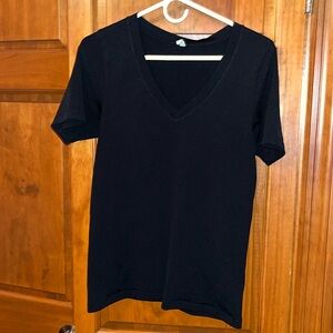 Athleta black v-neck